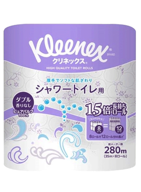 舒洁日本柔软印花卷纸