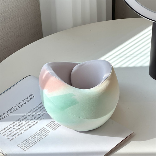 久坐不累！舒适慢回弹！随意扭捏不变形 防低头记忆棉美颈护颈枕