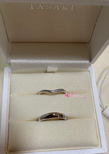 代购TASAKI 田崎&塔思琦 VERO系列 PT950铂金钻石 婚戒 对戒 戒指