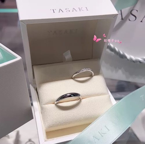 代购TASAKI 塔思琦 INFINITA 无限樱花金/PT铂金 婚戒 戒指 对戒