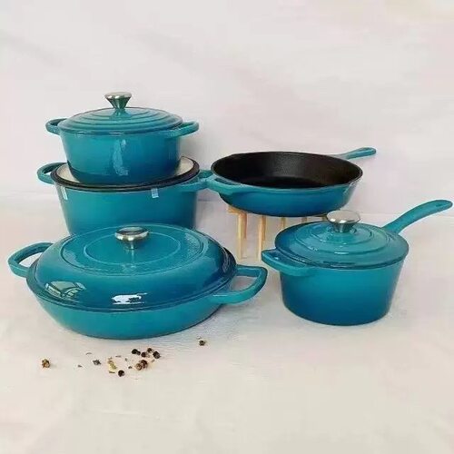 珐琅锅套装高品铸铁厨具外贸