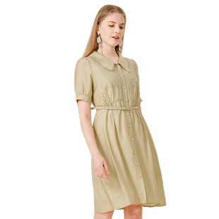 天谜连衣裙两件套收腰蕾丝印花气质优雅夏季女装TMi 222030