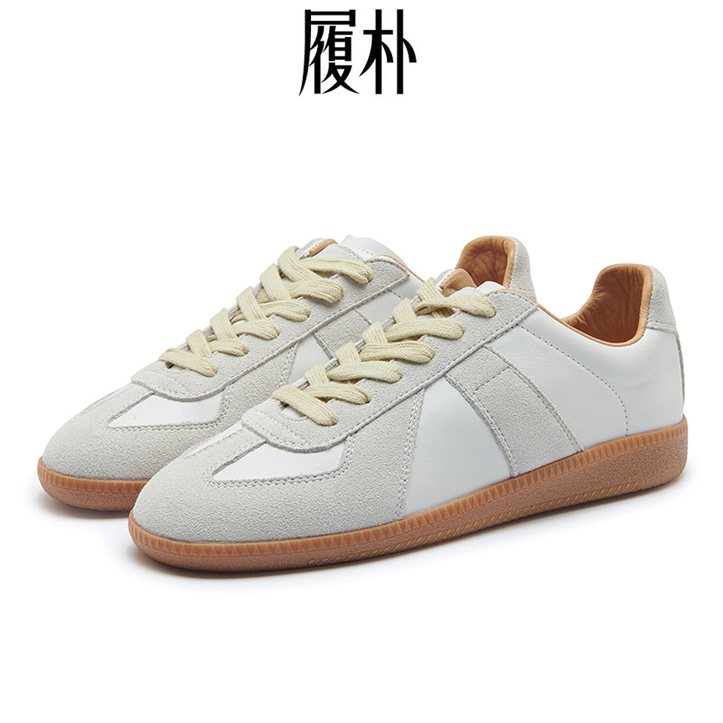 履朴德训鞋2024新款升级版全真皮手工打造时尚百搭防滑女休闲鞋