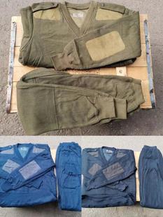 飞行户外库存03款绒衣裤老式绒衣绒裤V领套头鸡心领保暖绒衣男套