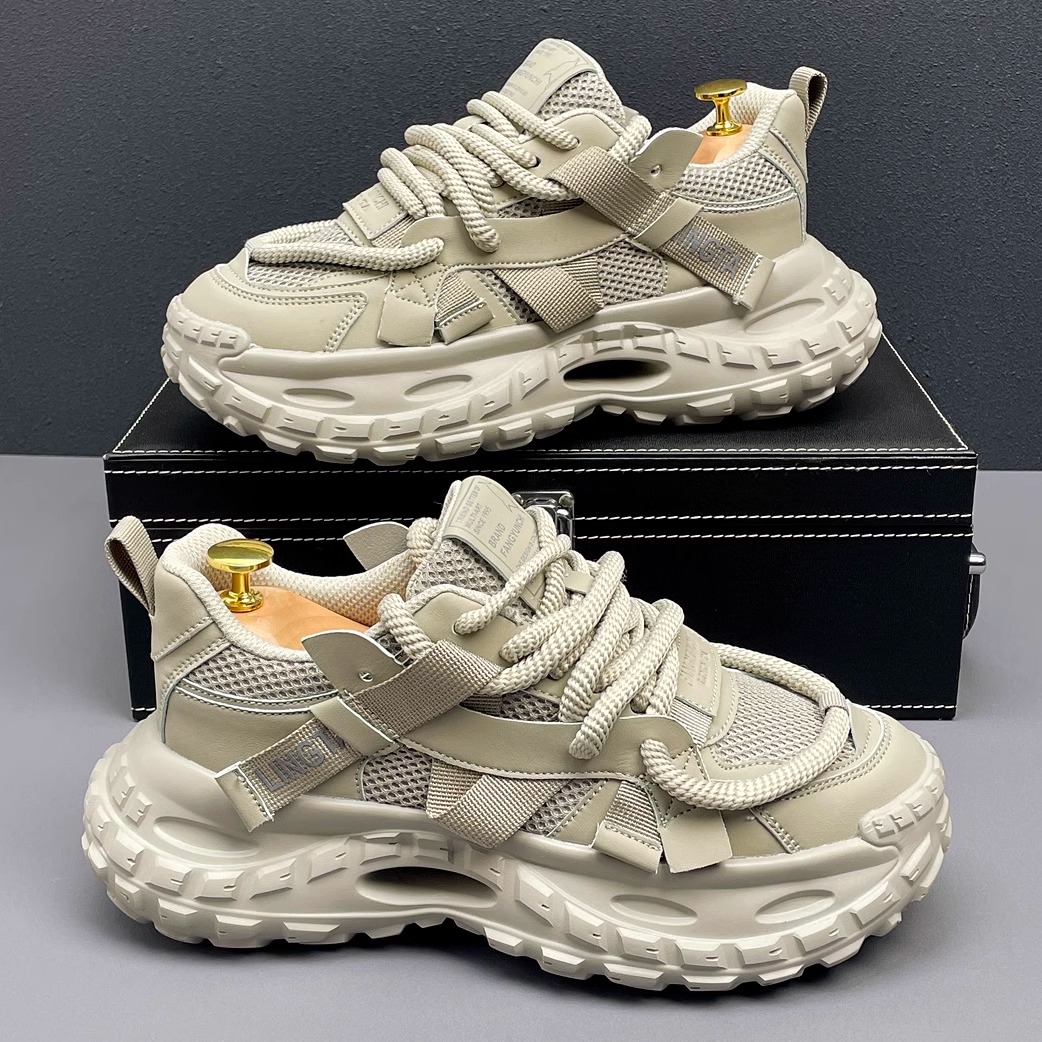 增高厚底老爹鞋男款跑步运动鞋