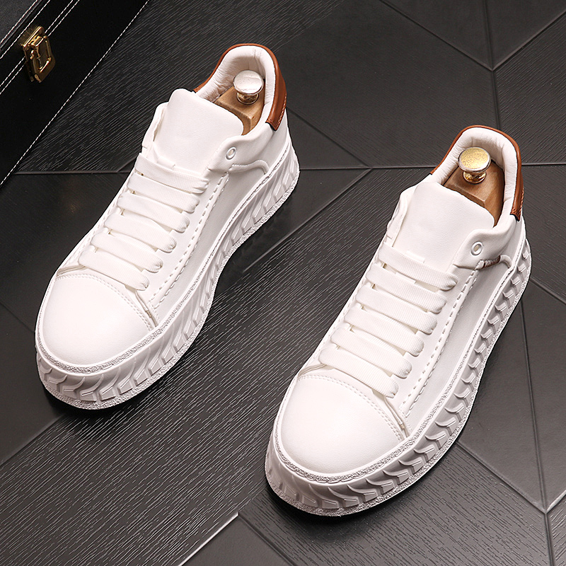 厚底小白鞋秋季新款拼色鞋子网红