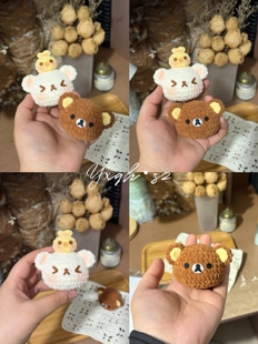 小熊仔毛线手工编织可爱包挂件钥匙扣创意情侣玩偶礼物diy材料包