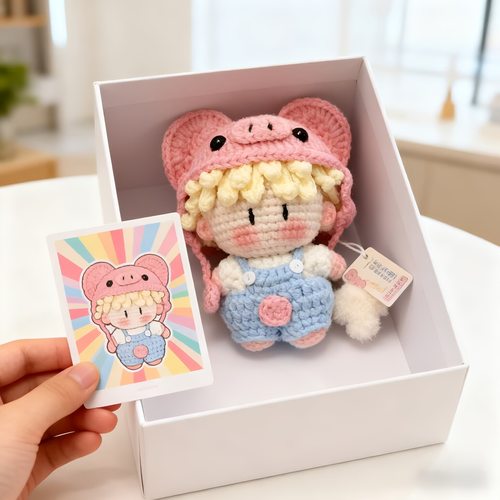 猪猪李昊周边应援物毛线手工编织玩偶包包挂件创意礼物diy材料包
