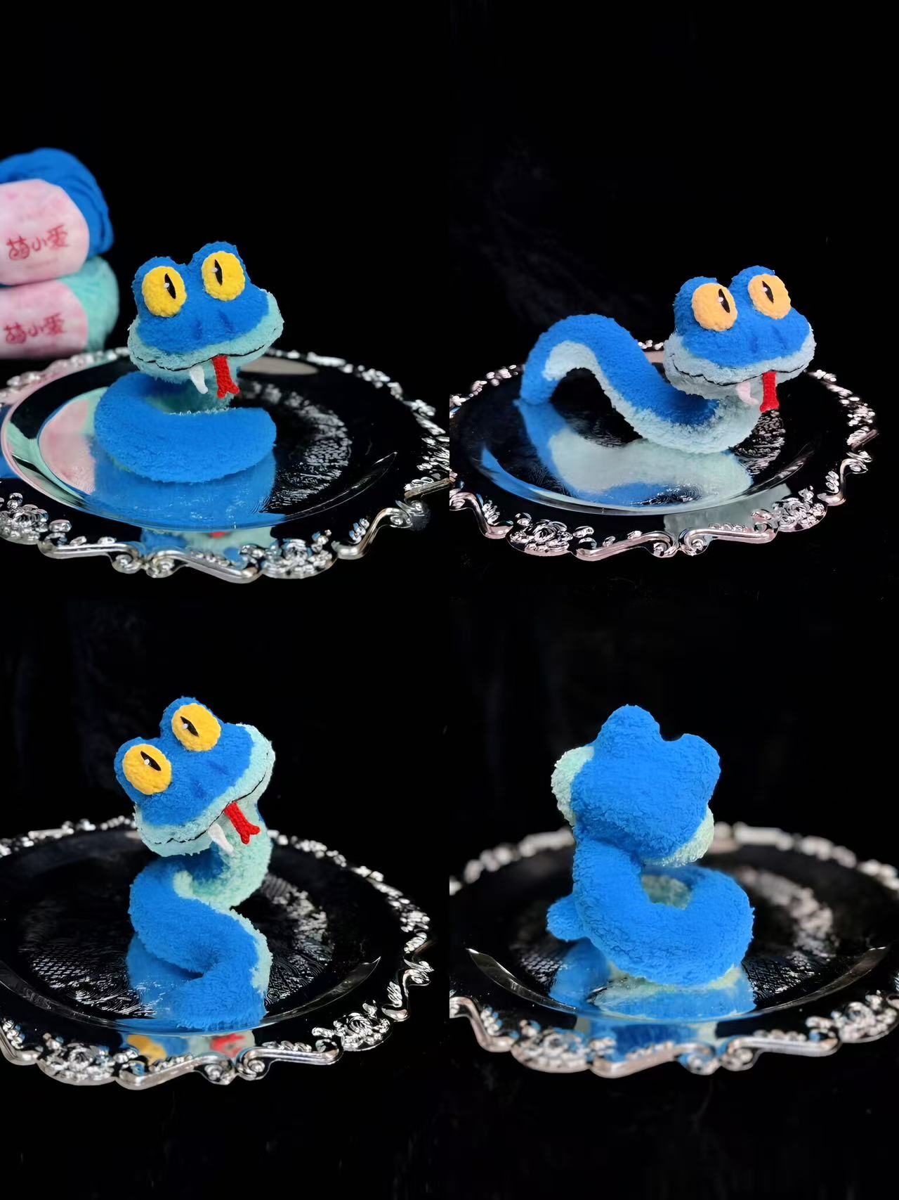 疯狂动物城盖瑞一条蛇毛线手工编织玩偶包挂创意钥匙扣diy材料包