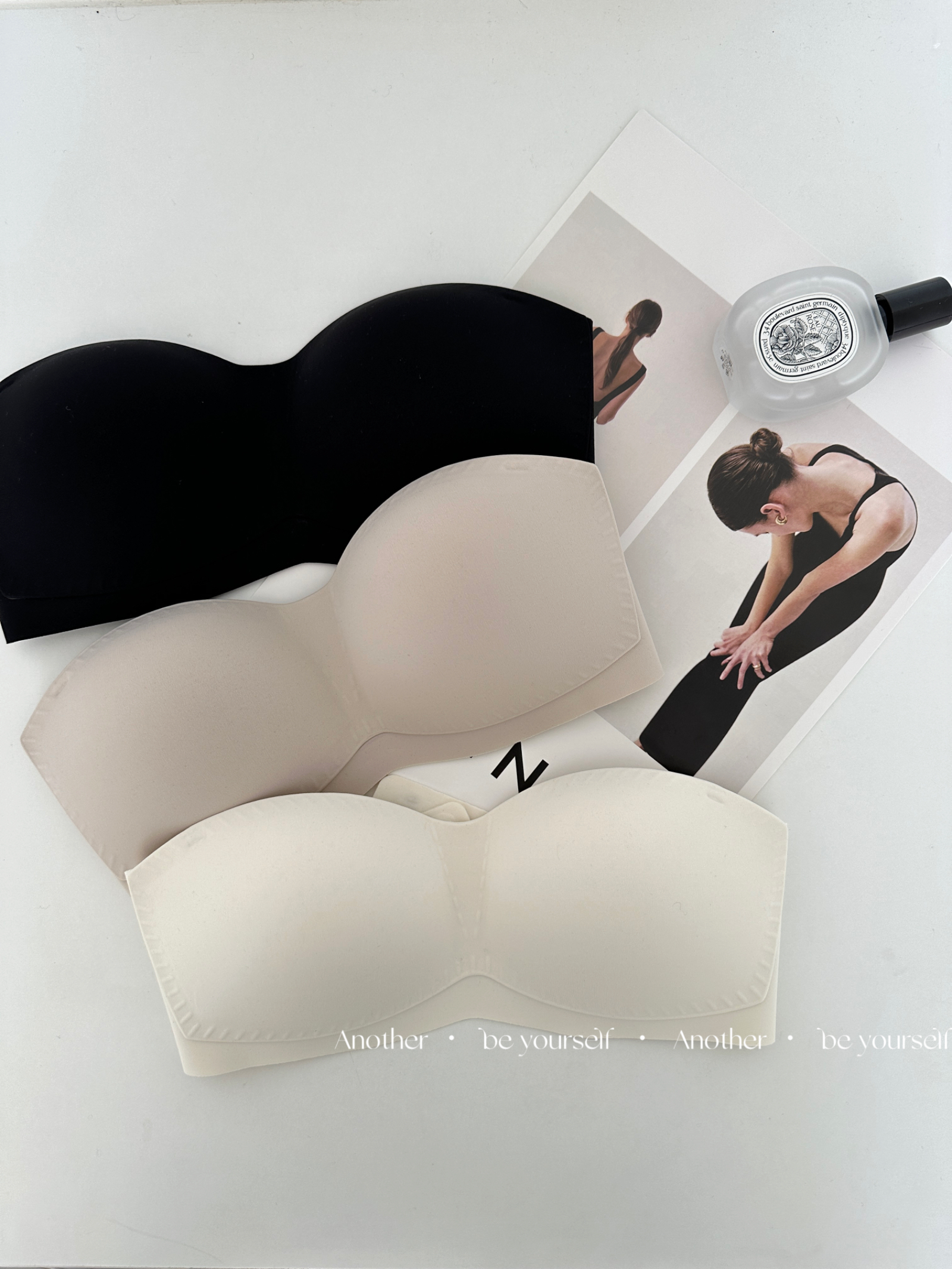 无肩带无痕抹胸防滑防下垂文胸女