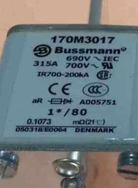 BUSSMANN熔断器170M5158/5159/5160/5161/5162/5163/5164/5165