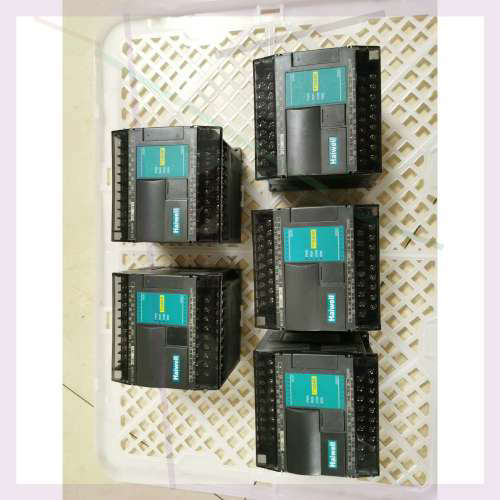 PLC海为T16S0R，功能正常，直流24伏供电，继电器输出