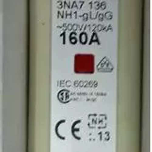 熔断器3NA7136-160A NH1 500V120KA gL/gG 3NA71/72/78