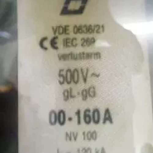 德国ERNST熔断器 00 160A 500V 120KA gG/gL NV 100 VDE 0636/21