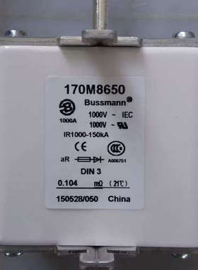 Bussmann熔断器170M8650/6301/6302/6303/6304/6305/6306/6307