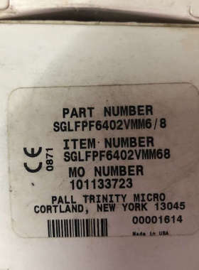 Pall过滤器/SGLFPF6402VMM6/8/LFPF6402VMM68/101133723