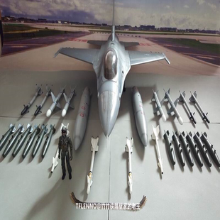 1:18比例美国空军战斗机专场 3.75寸兵人载具 美国空军F16C战隼