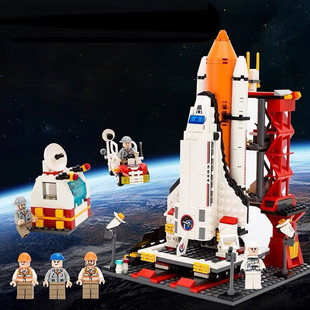 兼容乐高城市系列航天飞机火箭发射中心60080益智拼装积木 全新
