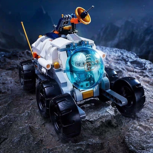 #积木奇妙积木Keeppley载人月球车模型中国航天拼装玩具礼物K1023