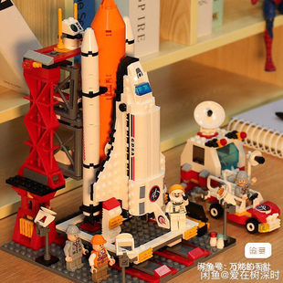 兼容乐高积木航空航天火箭飞机玩具模型男孩女生城市拼装益智儿