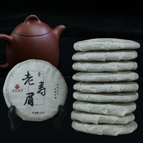 品茗桂香高山白茶福鼎饼1000克