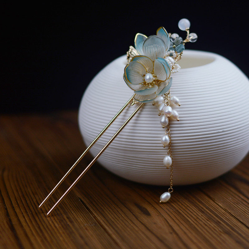 幽澜阁原创手工发饰古典风汉服发簪发钗流苏簪子明制复古步摇头饰