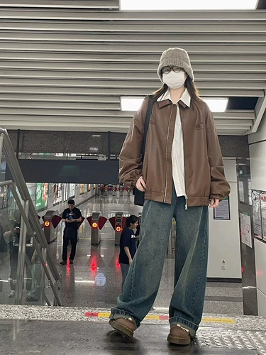 Ретро демисезонная куртка для влюбленных, в американском стиле, коллекция 2023, подходит для подростков