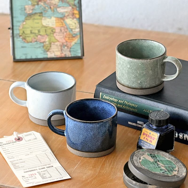 日本d.d.s自然风纯色咖啡马克杯