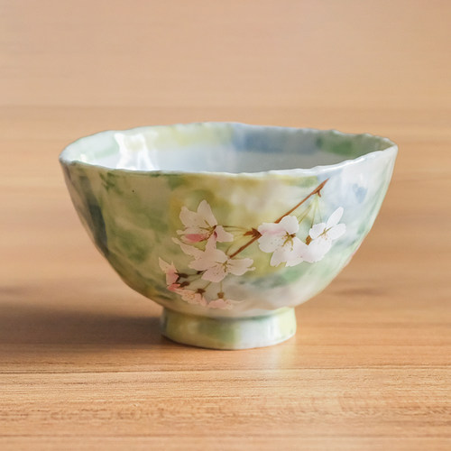 日本Bloom陶瓷樱花咖喱饭碗意面