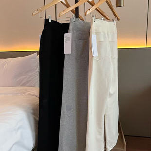 SYARURU北美A家SERENITY SWEATPANT拖地加绒阔腿直筒裤运动休闲女