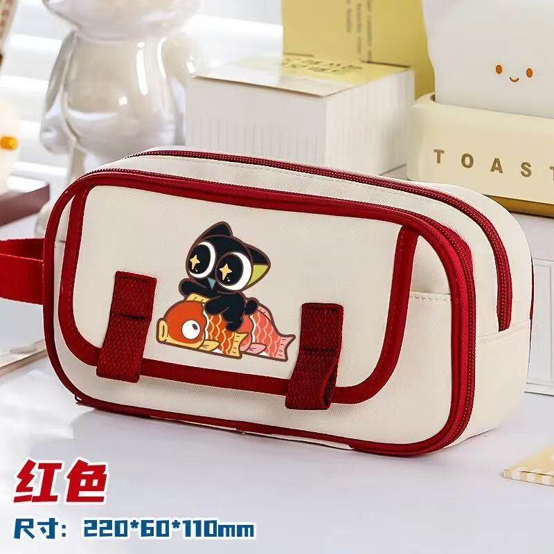 罗小黑战记周边笔袋鹿野动漫二次元男女初中小学生卡通双层文具袋