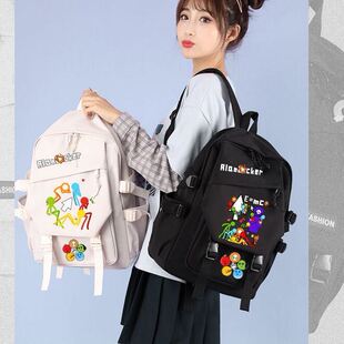 AB柴火柴人战争五色组动漫周边书包男女中小学生日系卡通双肩背包