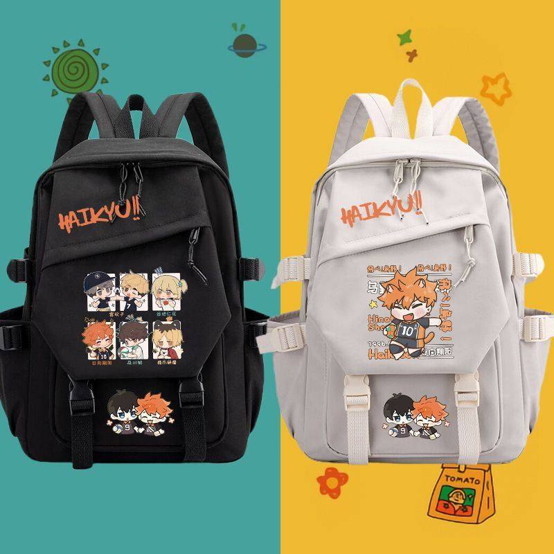 排球少年周边书包孤爪研磨日向翔阳动漫男女中小学生卡通双肩背包