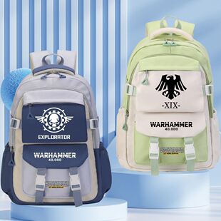 战锤40K游戏动漫周边书包星际战士极限战团大容量中学生双肩背包