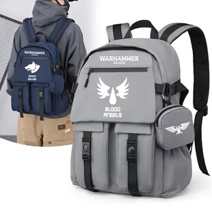 战锤40K游戏动漫周边书包星际战士极限战团初中小学生双肩背包