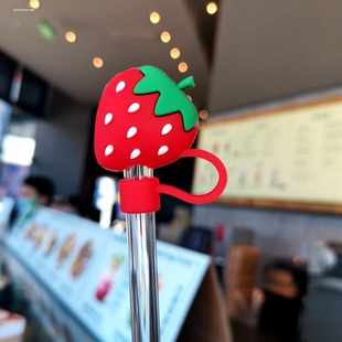 简约吸管帽通用食品级软硅胶可重复使用水杯吸管塞防尘盖帽