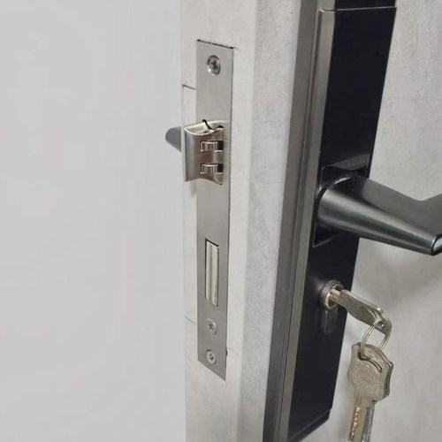 门锁房门钥匙老款不锈钢锁体静音家用卧室室内通用型木门配件