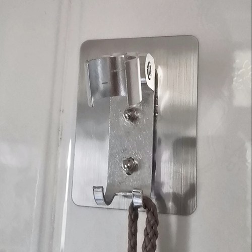 墙底座可调节淋雨莲蓬配件固定器挂座免打孔淋浴喷头置物架套装