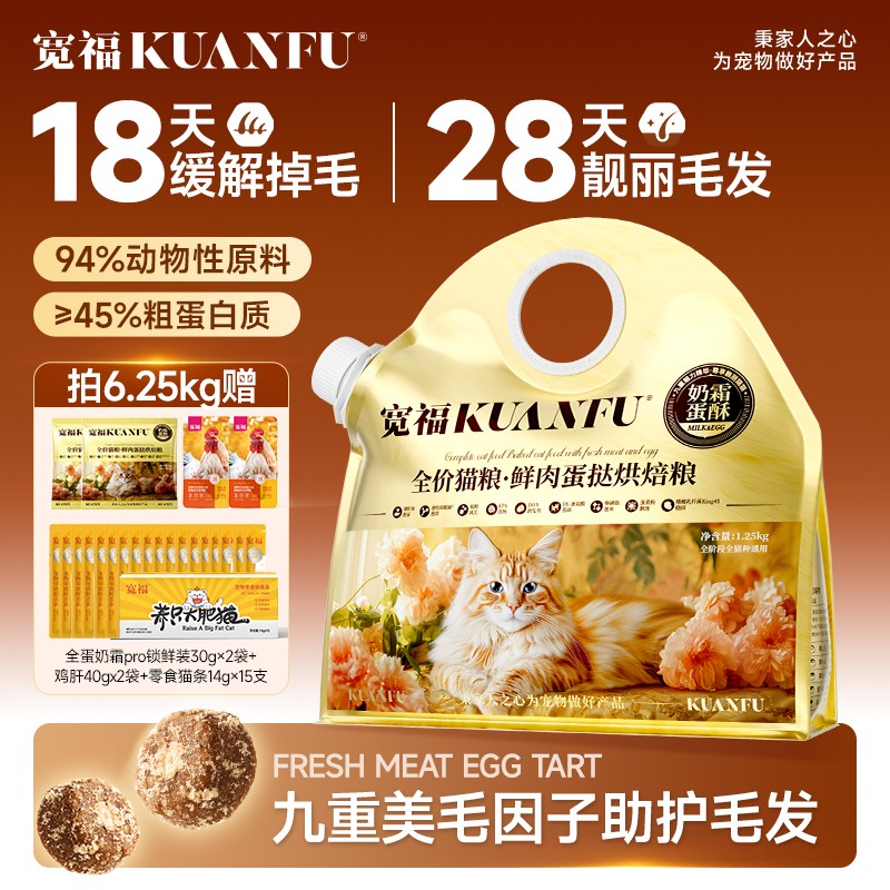 实测！28天靓丽毛发18天缓解掉毛