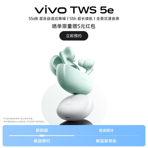 vivo TWS 5e蓝牙耳机vviotws系列