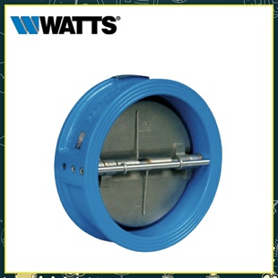 沃茨WATTS对夹式蝶形止回阀W-H77X-16Z自来水单向逆止阀DN80 100