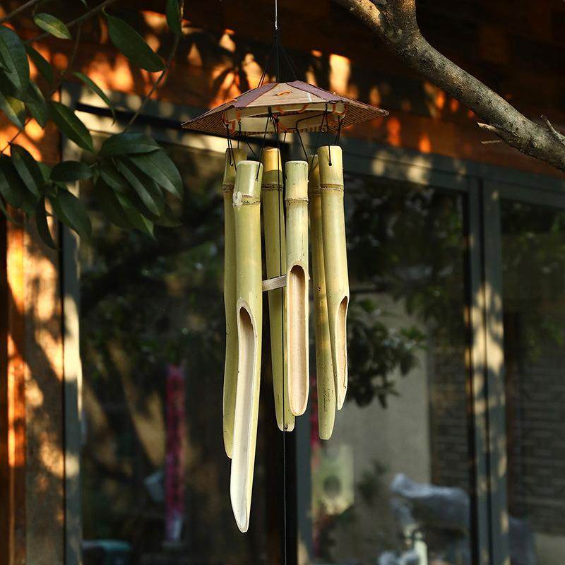 手工竹制竹子户外风铃复古挂饰民宿酒店装饰 挂件吊饰拍照装饰,特色手工艺,竹编/竹雕,淘宝优惠券,粉丝福利购,淘宝优惠卷