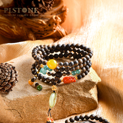 普琳丝莺歌绿奇楠沉香设计款手链