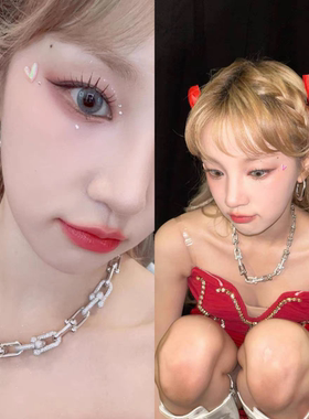 朴彩英Rose明星同款项链男女潮酷嘻哈颈链欧美痞帅锁骨链礼服配饰