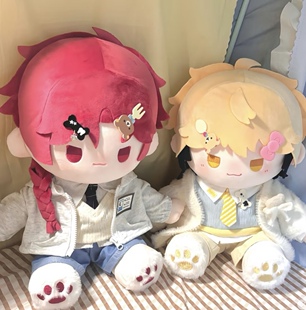 原创时光代理人动漫周边夏斐属性40cm棉花娃娃可爱毛绒礼物一番赏