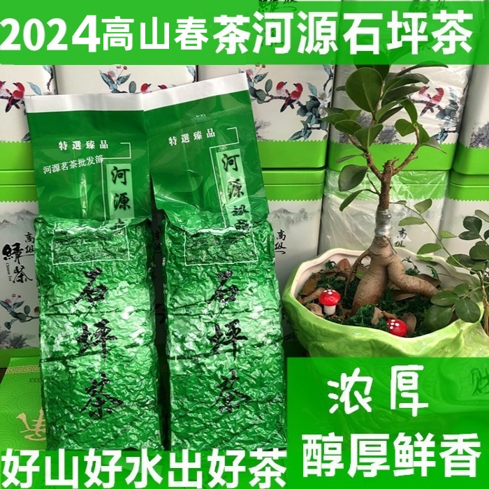 2024清明春茶茶农实惠直销河源特产石坪茶涧头茶浓香绿茶茶叶500g 茶 特色产区绿茶 原图主图