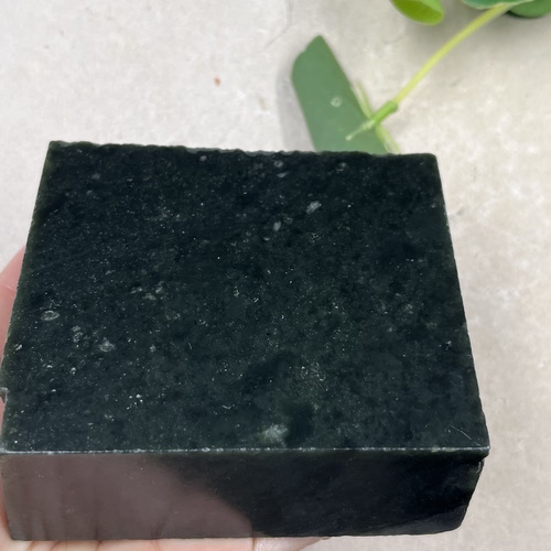 新疆和田玉青玉四方料手镯边角料玉石料方块料镇纸DIY包邮538克t