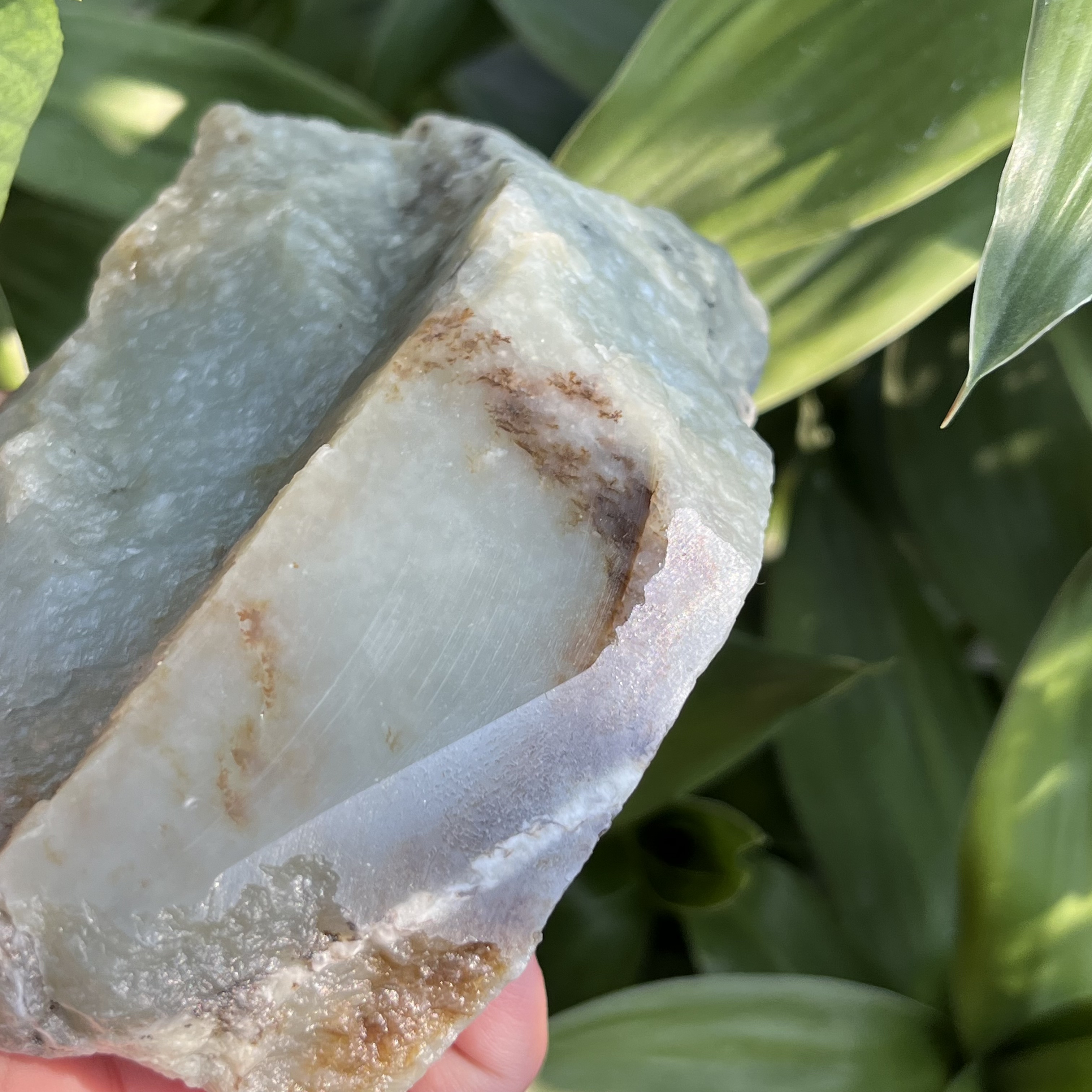 新疆和田玉糖白玉老玉且末特色玉石摆件边角料DIY珠子包邮631克t