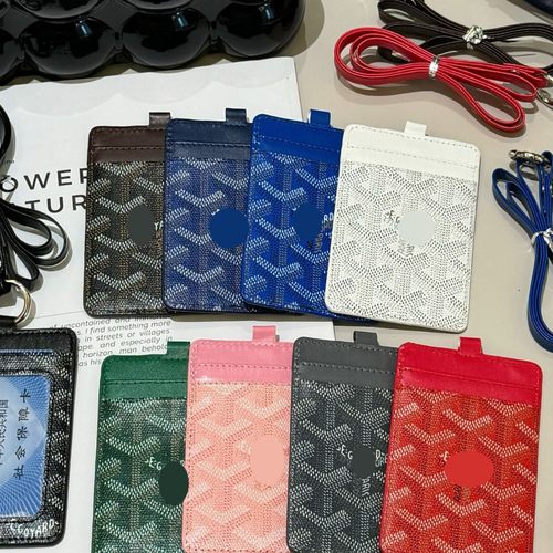 新款潮牌男女士精致时尚装零钱卡夹配二层牛皮代发爆款工作证斜跨