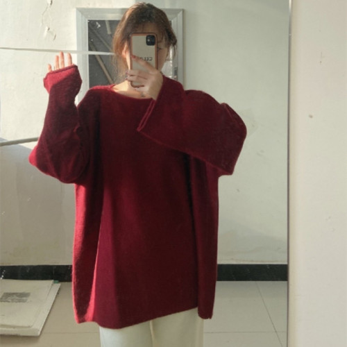 宽松羊绒一体机姐姐同款套头毛衣